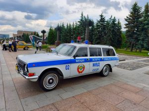 Ученики школы №2065 посетили празднование годовщины образования полиции в Парке Победы. Фото: официальная страница школы №2065 в социальных сетях