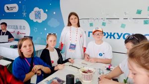 Ребята из школы №2065 приняли участие в фестивале «Движение Первых». Фото: официальная страница школы №2065 в социальных сетях